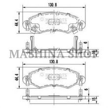 Колодки тормозные передние OPEL Agila 1.0 1.2 1.3CDTI 09 00->, SUZUKI Wagon R+ 1.3 DDiS 05 00->