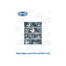 Бордюр Керама Марацци | Kerama Marazzi Верона серый 6х20см