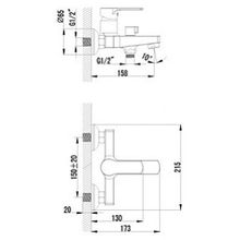 Смеситель Lemark plus Grace LM1512C для ванны с душем