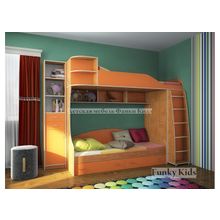 Кровать двухъярусная Фанки Кидз-12 (Наличие матраса: Без матраса, Размер кровати: 80Х190)