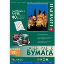 LOMOND 2600195 бумага самоклеющаяся матовая, 40 частей А4 (48,5 x 25,4 мм) 90 г м2, 50 листов