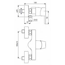 Смеситель Ideal Standard Vito B0411AA для душа