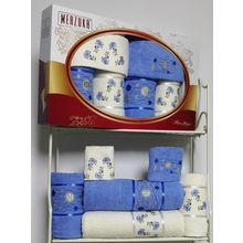 Комплект полотенец MERZUKA махровые в коробке (30х50 2 шт 50x80 2 шт 70x130 2 шт) 6 шт. PRESTIJ