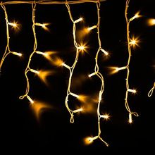 Neon-Night 255-201 Уличная светодиодная Бахрома Айсикл, 4.0x0.6 м, желтые, пост свечение, провод Каучук белый