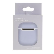 Силиконовый чехол AirPods Soft Touch Slim, lilac cream