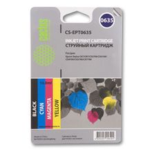 Картридж струйный Cactus CS-EPT0635 черный голубой пурпурный желтый набор карт. для Epson Stylus C67
