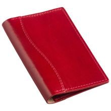 Обложка для паспорта кожаная Exclusive, красная