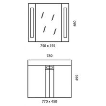 Edelform Мебель для ванной Point 80 белая