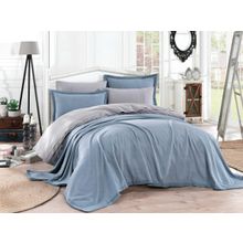 Набор 2 спальное (Евро) поплин из покрывала и наволочек "NATUREL"