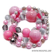 MosPel accessories Бусы А10130 розовые