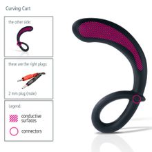 Стильный массажер простаты Curving Curt  - 13 см. (30499)