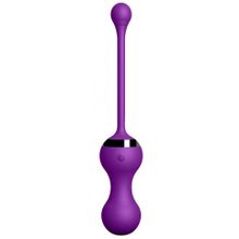 Фиолетовые вагинальные шарики Kegel Egg с браслетом (224689)