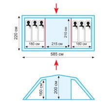 Палатка Tramp Brest 6  (V2)