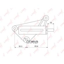 Натяжитель Ремня Грм LYNXauto арт. PT1003