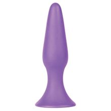 Shots Media BV Черная анальная втулка Silky Buttplug Medium - 12,5 см. (черный)