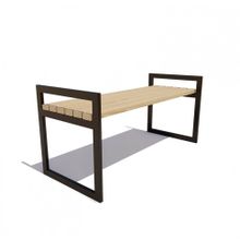 Скамейка садовая «МУРОМ» без спинки (1,8м (28 кг.))