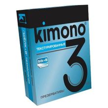 Kimono Текстурированные презервативы KIMONO - 3 шт.