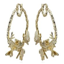 Серьги-кольца "Бабочки" (арт. 81396-2)