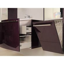 Шкаф-пенал Акватон Севилья гранат высокий