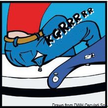 Osculati Perfix female snap fastener for fabric, blue, 10.448.02