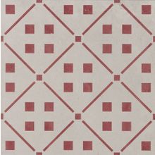 Abk Docks Decoro Combi 4 Beige Rosso Rett 30x30 см