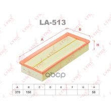 Фильтр Воздушный LYNXauto арт. LA513