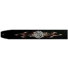 1G4-16 Ремень для гитары. Двухслойная кожа, 65мм, АМС