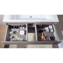 Бриклаер Тумба с раковиной Мадрид 110 серая лиственница