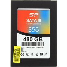 Накопитель   SSD 480 Gb SATA 6Gb s Silicon Power Slim S55    SP480GBSS3S55S25    2.5"  MLC