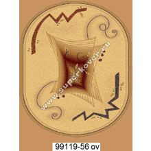Люберецкий ковер Супер акварель  99119-56 овальный, 1 x 3