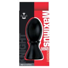 NS Novelties Чёрный анальный стимулятор Maximum Pleasure Dong Knight - 17,5 см. (черный)