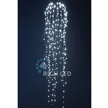 Rich LED RL-DR1.5-W W Уличная светодиодная гирлянда Дреды 1.5 м, белый, пост свечение, провод белый