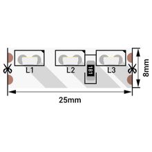 SWG Светодиодная лента SWG 9,6W m 120LED m 315SMD холодный белый 5M 004203 ID - 483864