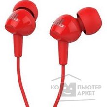 Jbl C100SIURED наушники вкладыши, проводные Mini jack 3.5 mm, красный