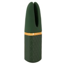 Зеленый вибратор Luxurious Split Tip Vibrator - 13,1 см. (243858)