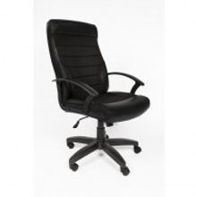 Кресло для руководителя Easy Chair 639 TPU черное (экокожа ткань пластик)