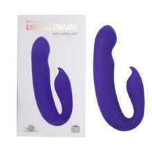 Фиолетовый вибратор G-Spot Dual Stimulator with Rolling Ball - 17,1 см. (216443)