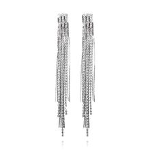 Длинные серьги под серебро, MIA collection (арт. 75539-9529)