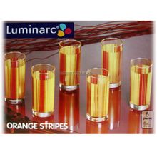 Набор высоких стаканов (270 мл) Luminarc ORANGE STRIPES G1964 - 6 шт