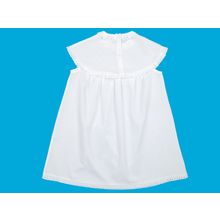 Трон Плюс для крещения вышитая кокетка, шитье белая