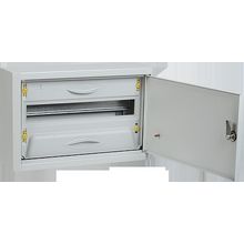 Распределительный шкаф PRO, 18 мод., IP31, навесной, сталь |  код. MKM15-N-18-31-ZU |  IEK