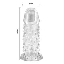 Bior toys Закрытая прозрачная вибронасадка на пенис Sexy Friend - 13,5 см. (прозрачный)