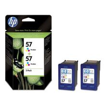 hewlett packard (hp 57 2-pack tri-colour inkjet print cartridge) c9503ae