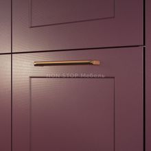 Кухня Квадро прямая с высокими верхними стеклянными шкафами 3000мм (модульная)
