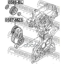 Ролик Обводной Приводного Ремня Mazda 3 Bk 2003-2008 Febest арт. 0588BL