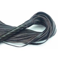 БДСМ Арсенал Длинная плеть с рукоятью цвета шоколада - 66 см. (коричневый)