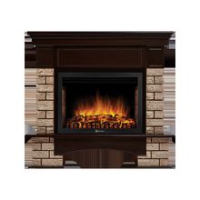 Портал Firelight Forte Wood 25 камень коричневый, шпон темный дуб
