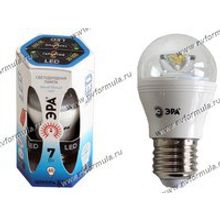 Лампа светодиодная ЭРА LED smd P45-7w-842 840-E27 Clear яркий холодный свет