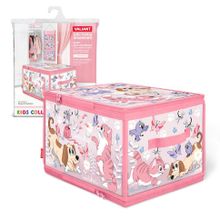 Коробка для хранения VALIANT KCCD-ZIP-L Киски и собачки 40*30*25 см