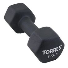 Гантель неопреновая Torres 5 кг арт.PL55015